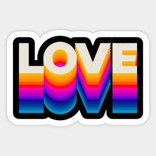 4 Letter Words - Love Sticker